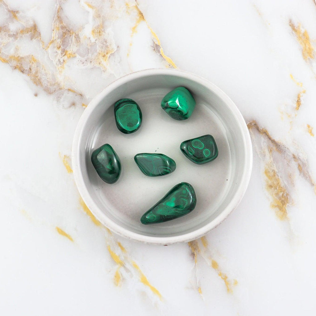 Pierre roulée en Malachite-2