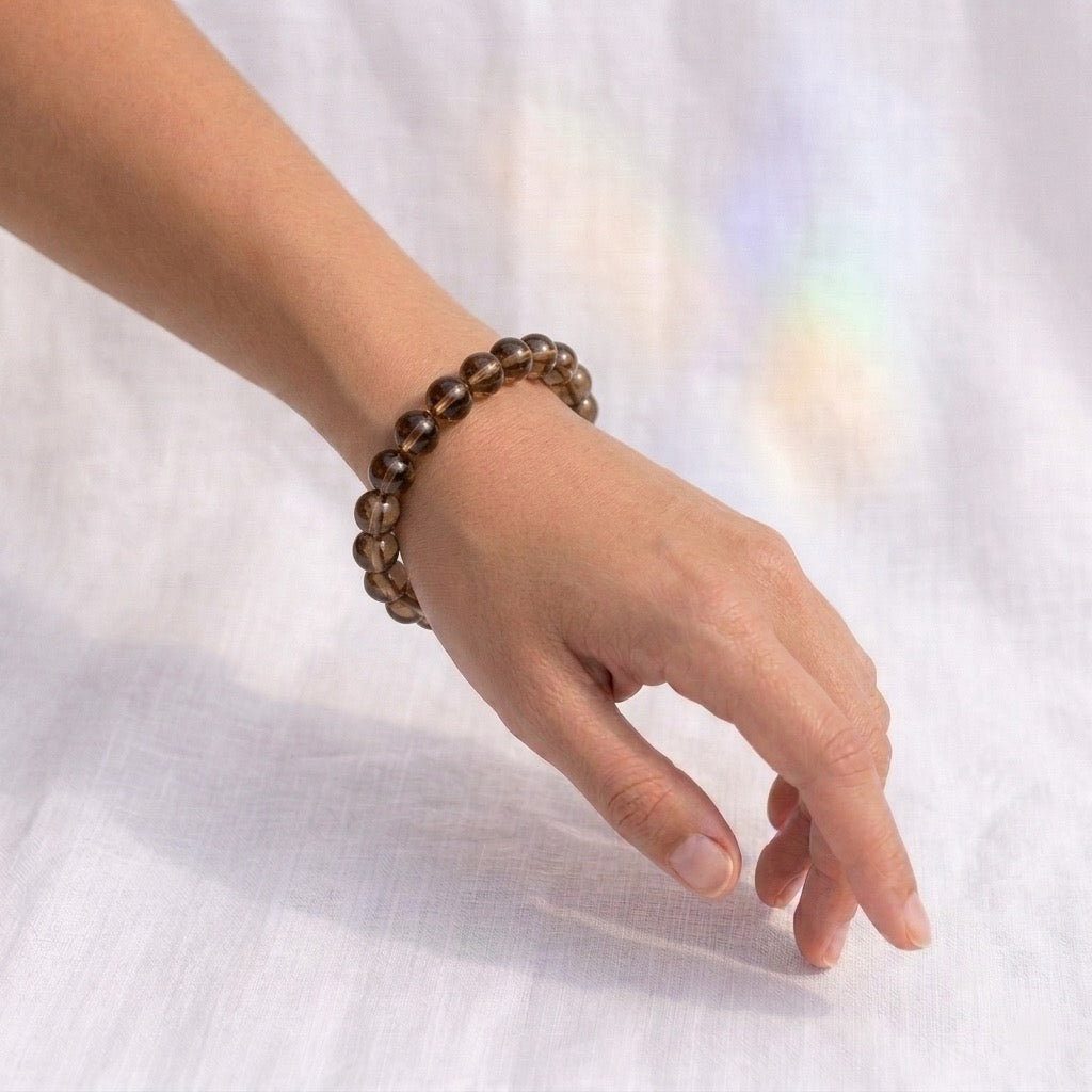 Bracelet en Quartz fumé-4