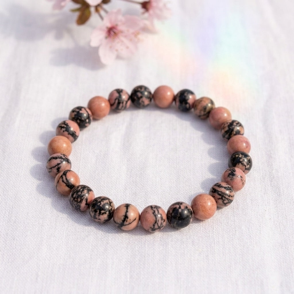 Bracelet en Rhodonite-3